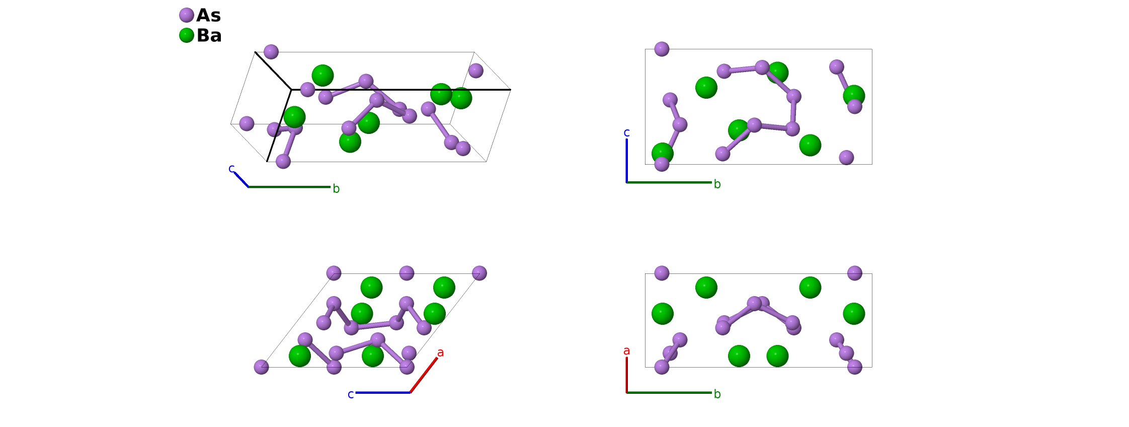 BaAs$_{2}$ Structure: A2B_mP18_7_6a_3a-001